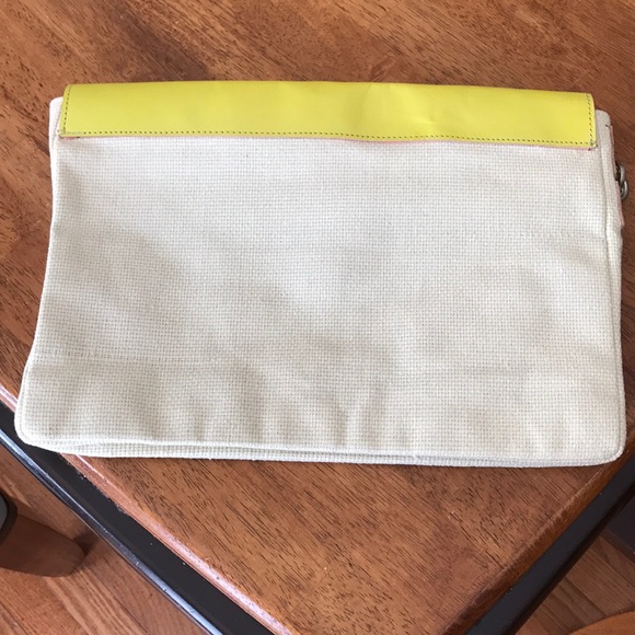 Asos Envelope Clutch with Leather Trim - Picture 2 of 6